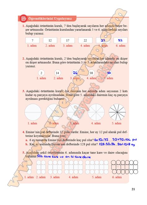 5 sınıf matematik 20 21 sayfa