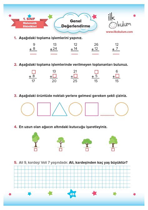 5 sınıf türkçe genel değerlendirme