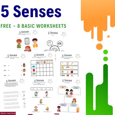 5 Senses Shoto Learning English Math Science Worksheets 5 Senses Science - 5 Senses Science