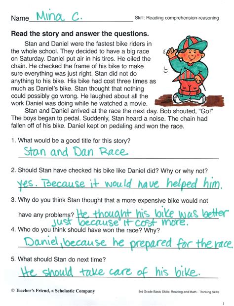 5 Short Stories With Comprehension Questions For Grade Short Stories Grade 5 - Short Stories Grade 5