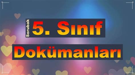 5 Sınıf Türkçe Kitabı