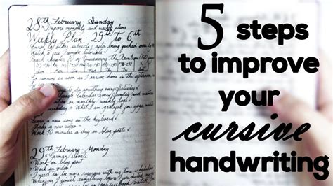 5 Steps To Improve Your Cursive Handwriting Youtube Improve Cursive Writing - Improve Cursive Writing