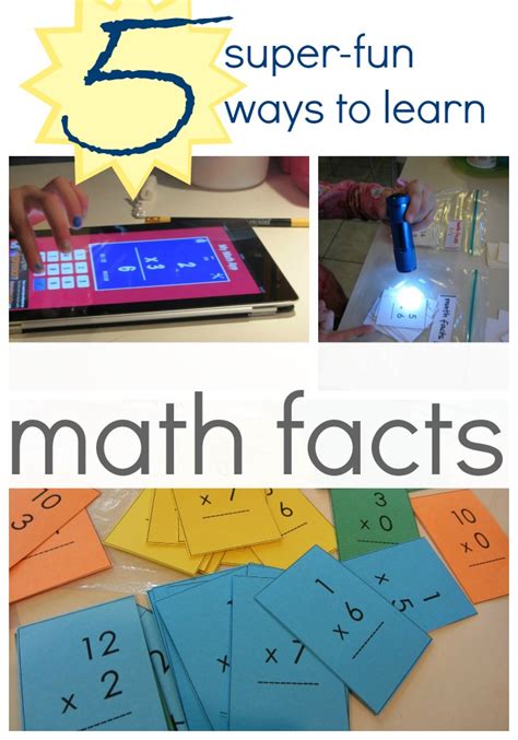 5 Super Fun Ways To Learn Math Facts 5 Math Facts - 5 Math Facts
