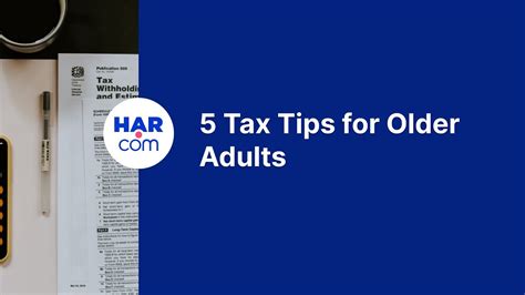 5 tax tips for older adults