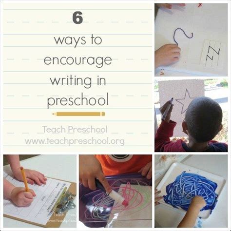 5 Ways To Encourage Preschool Writing Through Play Preschool Writing Centers - Preschool Writing Centers