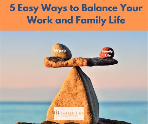 5 ways to ensure a greater work-family balance