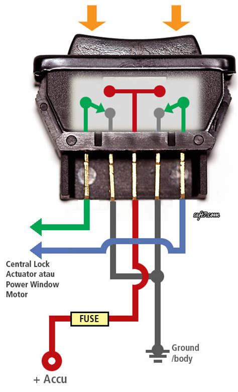 5 Wire Power Window Switch Diagram