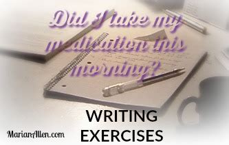 5 Writing Exercises Amwriting 8211 Marian Allen Author Four Part Writing Exercises - Four Part Writing Exercises