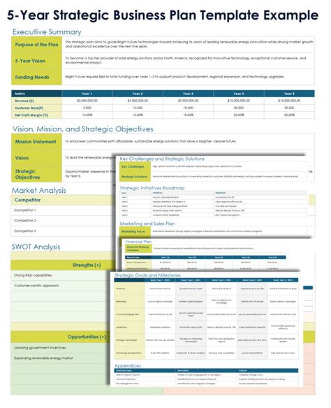 5 Year Strategic Plan Example