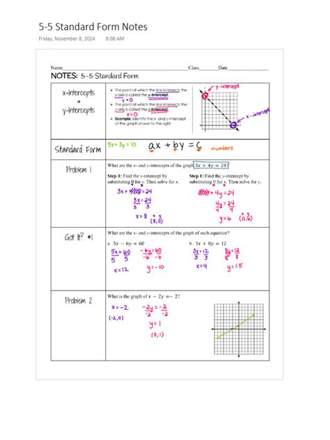 Read 5 5 Standard Form 