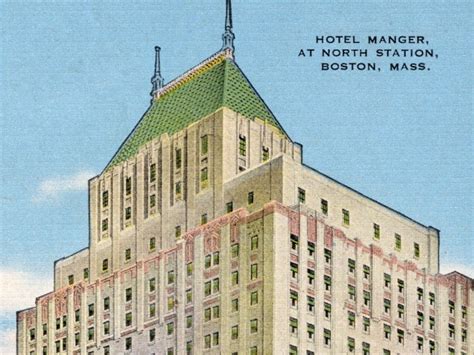 5-Boston-MA-Hotel Manger at North Station-Unused-Vintage Linen …