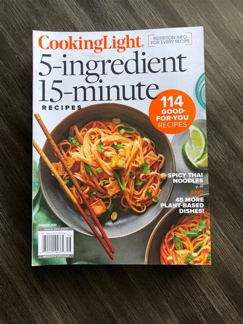 Read Online 5 Ingredient 15 Minute Cookbook By Cooking Light Magazine