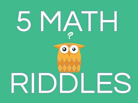Read 5 Math Riddles Riddles 
