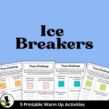 5-minute ice breakers