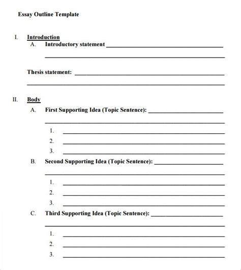 Download 5 Paragraph Paper Outline 