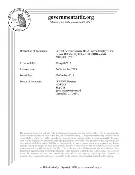 5.19.18 Federal Employee/Retiree Delinquency Initiative (FERDI ...