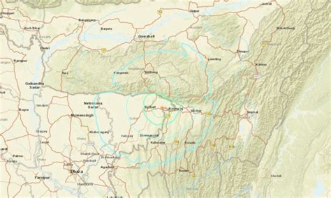 5.5 magnitude earthquake strikes along border of northeast India and Bangladesh