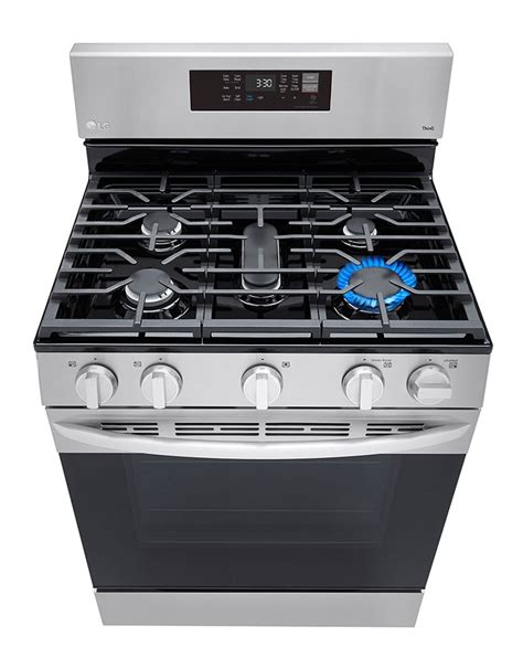 5.8 cu ft. Smart Wi-Fi Enabled Fan Convection Gas Range with