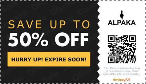 50% Off ALPAKA Discount Code, Coupon Codes - April 2024