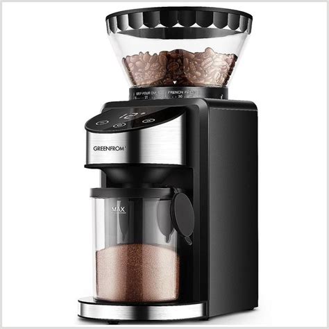 50% Off GREENFROM Burr Coffee Grinder, Adjustable Electric