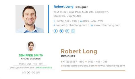 50+ Best Professional HTML & Outlook Email Signature Designs
