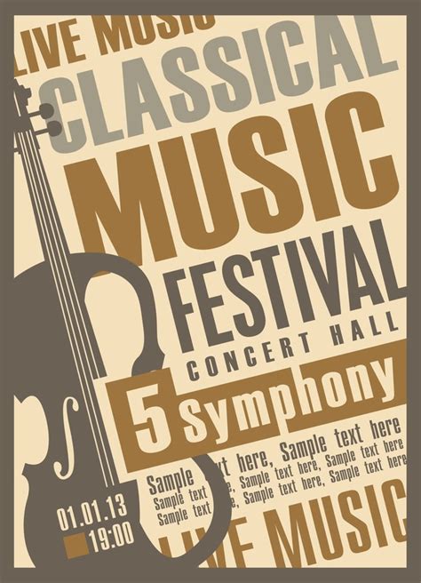 50 Classical Music Concert Program Template Template