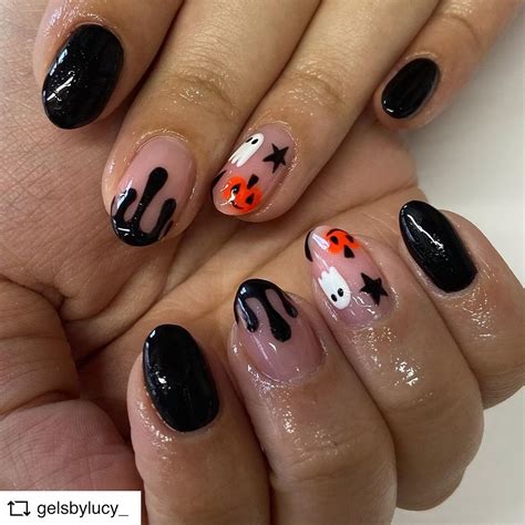 50 Easy Halloween Nails Arts For 2024 - Nail Designs Journal