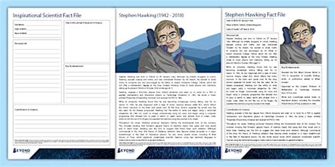 50 Facts About Stephen Hawking The Fact File.