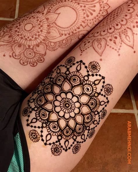 50 Intricate Henna Tattoo Designs Cuded Leg henna, Thigh henna