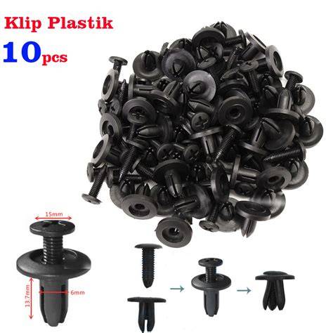 50 Pcs Klip Rivet Plastik Hitam 6mm - Pengencang Body Motor … - raincitystudios.com
