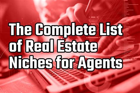 50 Real Estate Niches & Loads of Expert Money-Making Tips