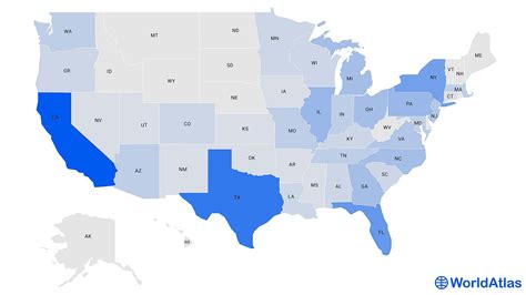 50 States - Ranked By Population - The Fact File