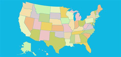 50 States Map Quiz Printable