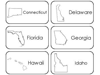 50 States Printable Flashcards Us Geography By Teach At Daycare