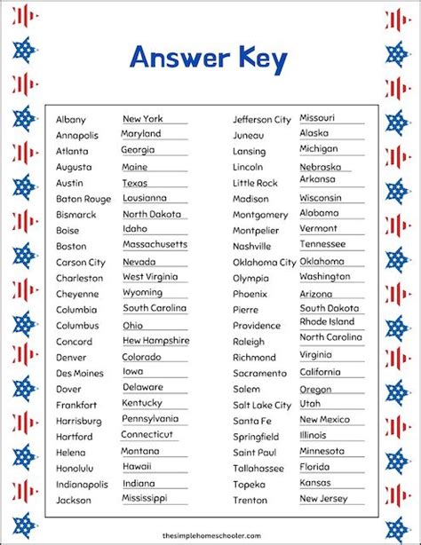 50 Worksheet Answer Key