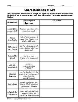 50 Characteristics Of Life Worksheet Characteristics Of Life Worksheet Answers - Characteristics Of Life Worksheet Answers