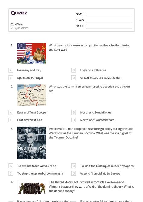 50 Cold War Worksheets On Quizizz Free Amp Cold War Worksheet Answers - Cold War Worksheet Answers