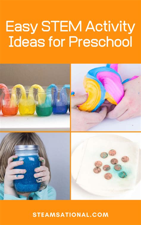 50 Colorful And Fun Preschool Stem Activities Steamsational Stem Science Activities For Preschool - Stem Science Activities For Preschool
