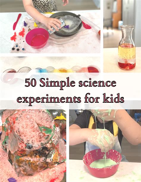 50 Easy Science Experiments For Kids Steamsational Simple Science Experiment - Simple Science Experiment