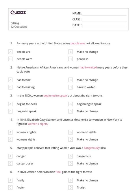 50 Editing Worksheets On Quizizz Free Amp Printable Editing Worksheet For First Grade - Editing Worksheet For First Grade