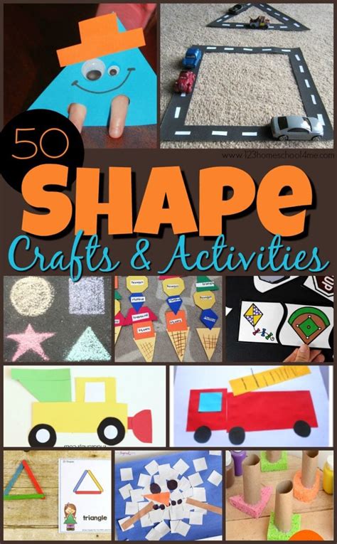 50 Epic Shape Crafts And Activities For Kids Shape Art For Kindergarten - Shape Art For Kindergarten