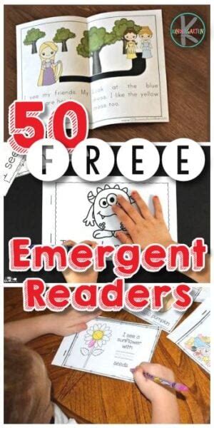 50 Free Emergent Readers For Kindergarten Easy Readers For Kindergarten - Easy Readers For Kindergarten