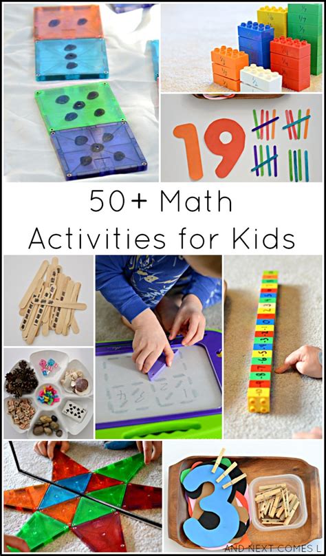 50 Fun Math Activities For Kids Steamsational Math For Children - Math For Children