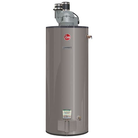 50 gallon power vent water heater. The ProLine® XE 50-Gallon Power Vent Natural Gas Water Heater is engineered to maximize efficiency while offering greater flexibility in installation options. Featuring a 50-gallon (nominal) tank and a 40,000 BTU gas burner, the GPVL-50 Power Vent delivers a first hour rating of 79 gallons and a recovery rate of 44.7 gallons per hour. 