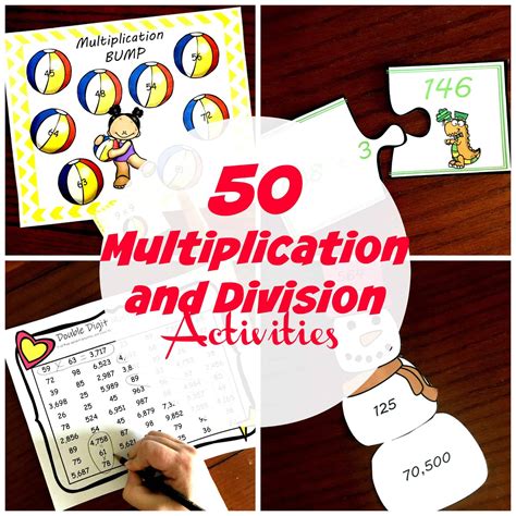 50 Hands On Multiplication And Division Activities Free Multiplication Division Practice - Multiplication Division Practice