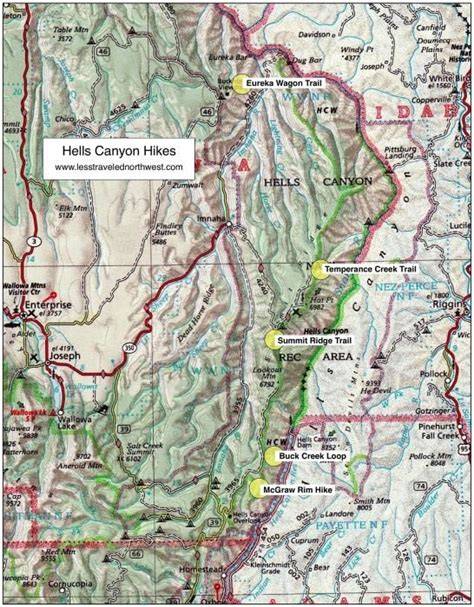 50 hikes in hells canyon oregon s wallowas