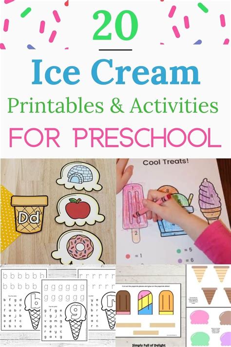 50 Ice Cream Activities For Preschool Kids Ice Cream Worksheets For Preschool - Ice Cream Worksheets For Preschool