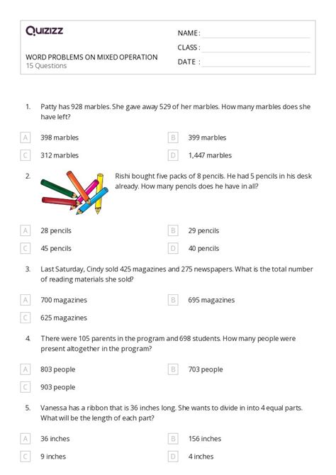 50 Mixed Operations Worksheets On Quizizz Free Amp Mixed Operations With Integers Worksheet - Mixed Operations With Integers Worksheet