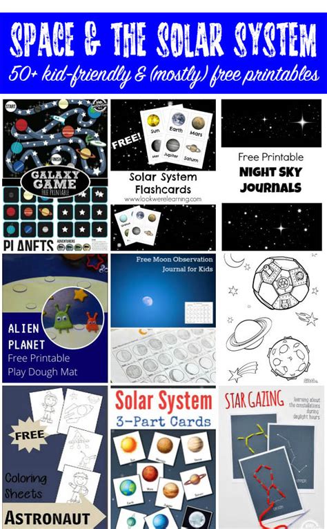 50 Mostly Free Space Printables For Kids Gift Space Worksheets For Preschool - Space Worksheets For Preschool