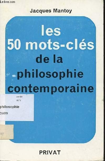 50 mots clés de la philosophie contemporaine. - Textbook of musculoskeletal medicine by m a hutson.